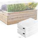 2 Pack Garden Netting for Raised Beds, Fine Mesh Raised Beds Bug Netting Pest Barrier Screen with Drawstring, Bird Netting Barrier Plant Covers for Plants to Protect Vegetables Fruits Flowers