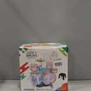 Soft Microphone Compatible with MP3 Music Player - Children's Educational Instrument Toy Set Rock Jazz Drum Set Percussion Instrument Music Enlightenment Education Toy (Pink)