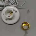 Yexiya 2 Pcs Light Socket with Cord Light Bulb Base E26/ E27 Lamp Base Desktop 9.84 ft Screw Socket with On/Off Switch