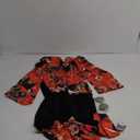 Jiuguva 17Pcs 60s 70s Outfits for Women Hippie Costume Set Disco Outfit Dress Boho Flared Pants Hippie Shirt Headband (Medium)