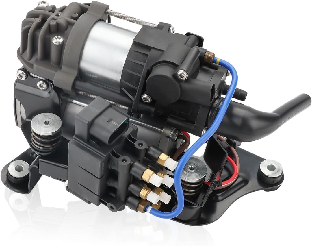 JDMON Air Ride Suspension Compressor Pump with Bracket/Valve Block Compatible with BMW 7 Series G11 G12 740i 750i 760i Li 2016-2019, Replace 37206861882 37206884682