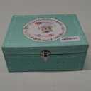 CHENP.HMC Tea Party Set for Little Girls, 13 Piece Sets Kids Tin Tea Party with Cups, Saucers, Plates & Serving Trays, Girls Birthday Gift (Pastel Polka Dots)