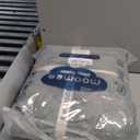 MooMee Bedding Sheet Set 100% Washed Cotton Linen Like Textured Breathable Durable Soft Comfy (Heathered Green, King)