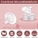 2 Packs 24mm Flange Set, Updated Soft Rim Shield and Wide Mouth Base Connector Pump Parts for Spectra S2 Spectra S1 9 Plus Breastpumps Accessories, 106 Degree Wider Opening Angel