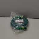 Garden Hose Durable for Patio Cleaner: Heavy Duty 15 FT 1/2 Inch PVC Hose with GHT Fittings for High-Pressure Watering Tasks (Green)