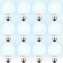 TORCHSTAR 12-Pack G25 LED Light Bulbs, 5W 40W Equivalent, Dimmable 450LM Globe Light Bulbs, 5000K Daylight, E26 Base Decorative Bulb, for Bathroom Vanity or Mirror, UL Listed