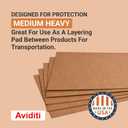 Box USA Corrugated Cardboard Sheets 36" x 48" (5 Pack) Large Card Board for Layer Separation Packaging Mailing Shipping Packing, and Protecting Products from Forklift Damage - 5 Pack