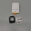 Goton 44mm Waterproof Bling Case for Apple Watch Screen Protector SE 3/2/1,Series 6/5/4 44 mm, Sparkling PC Front Bumper & Hollow Back for iWatch Cover, Splash-Resistant, Easy Install (Black)