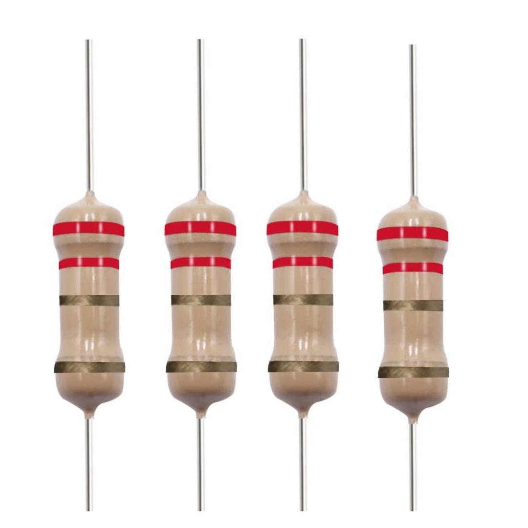 California JOS 2.2 Ohm Resistor 1/4 W (0.25 Watts) 5% Tolerance, 2.2 ohm Resistor airbag Bypass (10 PCS)