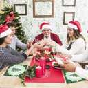 Christmas Paper Napkins Set 80 Pieces Green Christmas Tree 13in Paper Disposable Party Napkins, Vintage Dinner Napkins for Christmas Party, New Year Party 2025 Party Table Decorations