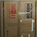 TETOTE Brushed Nickel Mirror 22" x 30" Rectangle Beveled Frame Bathroom Vanity Mirror for Over Sink Brushed Nickel, Tempered Glass, Stronger Frame, Modern Farmhouse Bedroom, Entryway