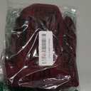 LASLULU Womens Tie Front Wrap Tops Long Sleeve Bolero Shrugs Crop Cardigan Yoga Ballet Cover up Tops Pilates Outfits (Small, Burgundy)