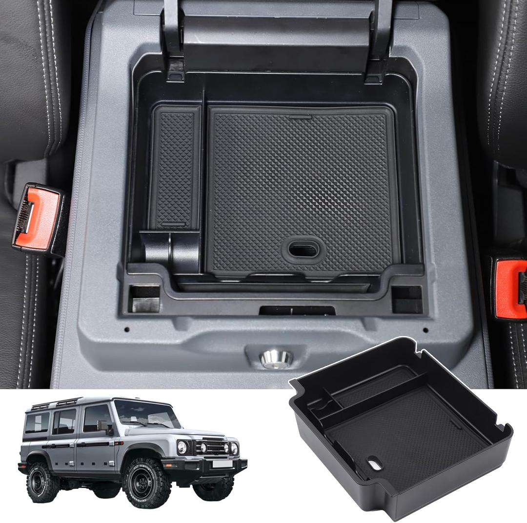 Car Armrest Storage Box Tray Compatible with INEOS Grenadier 2022-2026