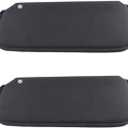 MGWILL Sun Visors Compatible with 1978-1988 Chevrolet Monte Carlo, El Camino, Malibu, Oldsmobile Cutlass, Buick Regal Black
