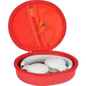 EVA Hard Headphone Case for JBL Tune 510BT / 520BT / 500BT / 660NC / 670NC / 570BT / 525BT / 600BTNC, JBL Live 460NC / 670NC / 400BT / JBL T450BT and Soundcore H30i, Samsung AKG - Red