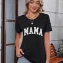 Kistore Womens Crew Neck Short Sleeve Tops Dressy Casual Blouses Summer Shirts S-3XL (Black, S)