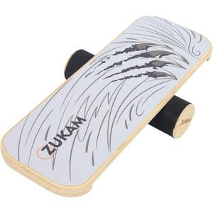 Balance Board Trainer, Wooden Balancing Board with Workout Guide to Exercise and Build Core Stability, Wobble Board for Skateboard, Hockey, Snowboard & Surf Training (Claw)