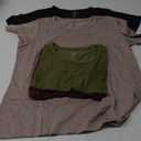Real Essentials 4 Pack: Women's Classic-Fit Cotton Short-Sleeve Scoop Crew Neck T-Shirt, XL
