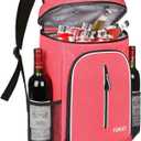FORICH Soft Cooler Backpack Insulated Waterproof Backpack Cooler Bag Leak Proof Portable Small Cooler Backpacks to Work Lunch Travel Beach Camping Hiking Picnic Fishing Beer for Men Women (Watermelon Red)