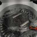 Wall Clock Large 20 Inches Silent Decorative Wall Clock Battery Operated Non Ticking Roman Numeral Acrylic Wall Clocks Decor Versatile for Living Room Bedroom Kitchen Ideal House-Warming Choice