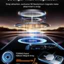 TORRAS Magnetic for iPhone 15 Pro Max Case, [Compatible with MagSafe] [Non-Yellowing] 12FT Military Grade Drop Tested Slim Protective Anti-Scratch Cover, Guardian Series, Crystal Clear Blue 6.7"