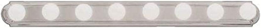 Kichler Linear Bathroom Vanity Light Fixture 48 in Brushed Nickel, Sleek 4-Light Fixture for Bathrooms, 5019NI