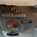 EZ-HEAT 1,000-Watt Indoor Parabolic Dish Space Heater with 70-degree Wide Oscillation and Dual Heat Settings, Adjustable Tilt, Tip Over Switch & Overheat Protection Sensor, MT-BFGD-8C