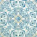 FloorPops FP2477 Fontaine Peel & Stick Floor Tiles, Blue (12"L x 12"W x 0.06"T)