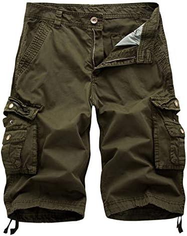 IDEALSANXUN Men's Casual Loose Fit Multi-Pockets Military Cargo Shorts Size 40