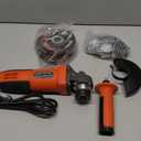 SHALL 4-1/2 Inch 11000 RPM Angle Grinder 4Amp with 2 Guards, 3 Cutting Discs, 3 Grinding Wheel, Non-Slip Handle, Wrench and Carbon Brush for Metal and Wood