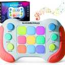 Christmas Fast Push Game Fidget Toys Handle, Upgraded Flashing Quick Press Games Pro for Kids, Speed Push Light Up Fidget Game, Educational Handheld Console Gamepad Toy for Boys, Girls