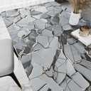 2 x HotDecor Modern Marble Contact Paper Peel and Stick Black Wallpaper for Kitchen Bedroom Self Adhesive Countertop Contact Paper for Cabinets Shelf Liners Desk Light Grey Wallpaper 15.8 X 118