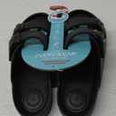 Totes Women's Double Buckle Adjustable Slide with Everywear Black 10