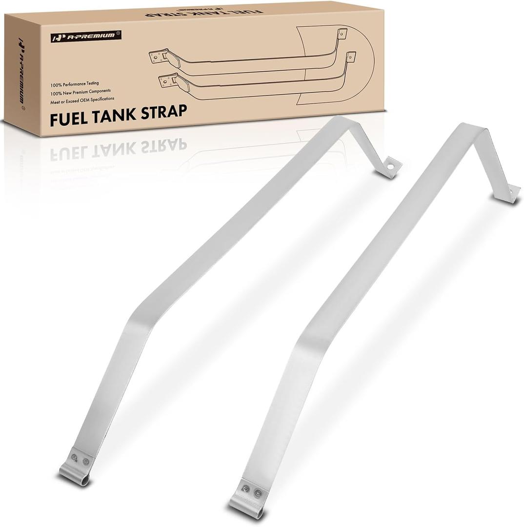 A-Premium Fuel Tank Straps Compatible with Toyota Venza 2009-2016 L4 2.7L V6 3.5L Petrol 2-PC Set