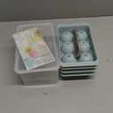 WIBIMEN Large Ice Cube Molds, Big Round Whiskey Ice Cube Trays for Freezer, Easy to Fill & Release, Whiskey Bourbon Cocktail(1.9In*6 Balls- Blue/2 Pack)