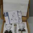 Polished Chrome Door Knobs Interior, Polished Chrome Privacy Door Knob with Lock, Heavy Duty Round Modern Door Handle for Bedroom Bathroom (1 Pack Privacy)