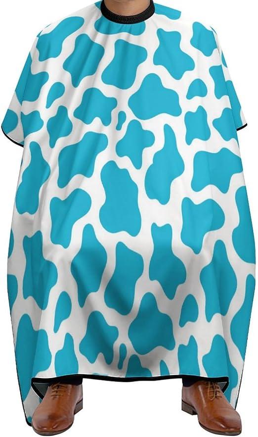Giraffe Pattern Blue Glitter Barber Cape,Professional Waterproof Hair Styling Cape for Unisex Adults (Style-24)