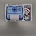 Kids Camera Instant Print, 1080P HD Instant Print Camera for Kids with 3 Rolls Print Paper & 32GB Card, Selfie Digital Camera for Kid, Ideal Kid Toys Gifts for Boys & Girls Age 3-14 (Blue)