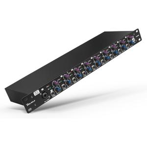 Bolanle PH8000 8-Channel Headphone Amplifier, High-Power Stereo Distribution Amp with Independent Volume Controls, 1U Rackmount for Studio Recording, Live Sound, Broadcasting, and Multi-User Monitorin