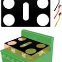 Stove Top Protector for Whirlpool 5-Burner Cut 30-Inch Model WFGS5030RZ WFGS5030RS WFGS5030RW WFGS5030RB WFGS5030RV | Gas Range Top Cover & Burner Liners | Easy Clean