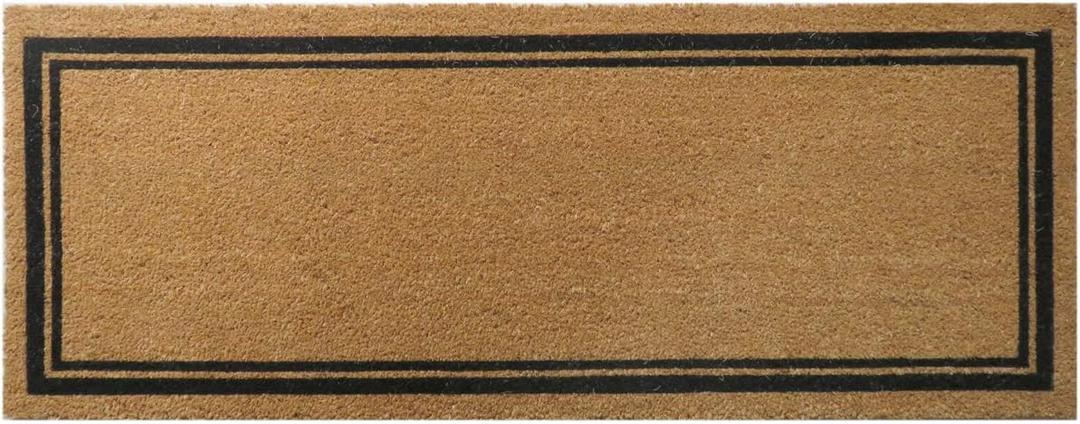 502EB18x47 Rug  with Border18x47, Natural
