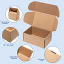 Wowxyz Shipping Boxes 12x9x4 Inches 20 Pack Corrugated Cardboard Mailing Boxes for Small Business, Kraft Medium Literature Mailer Packaging Supplies Brown