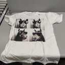 Funny Horse Wearing Sunglasses Photobooth Selfie Farm Animal T-Shirt (White, M)