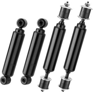 Golf Cart Shocks Front & Rear Shock Absorbers Kit Compatible with Club Car DS G&E 1988-2007 DS electric 1981-up DS gas 1997-up Precedent gas 2004-up Precedent G&E 2004-up Tempo Replace#1014235 1014236