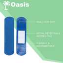 2 x Food Service Adhesive Bandages, 3/4" x 3", Blue, Fabric, 100/box