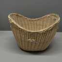Lexenic Ice Bucket with Handle, Woven and Acrylic Double Layer Busket Design, 4L Champagne Wine Bucket for Cocktail Bar, Parties- Anti Frozen Hands Anti Water Leakage (Kita)