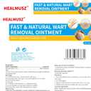 HEALMUSZ Fast-Acting Wart Remover Cream,Salicylic Acid Warts Removal Cream for Men Women, Wart Freeze Off for Feet Hands for Plantar, Flat, Common, Corn, H Warts, Callus 20g