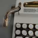 YUNZII QL75 Wireless Typewriter Hot Swap Retro Mechanical Keyboard,Punk Round Keycaps,RGB Backlit QMK/VIA Programmable, Multi-Device Keyboard with 2.4GHz/Type-C/BT5.0 (White, Cocoa Cream V2 Switch)