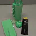 Hydracy Water Bottle with Time Marker -Large BPA Free Water Bottle & No Sweat Sleeve -Leak Proof Gym Bottle with Fruit Infuser Strainer & Times to Drink -Ideal for Fitness Sports & Outdoors