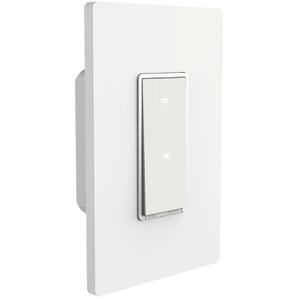 Simply Conserve Single-Pole WiFi Smart Switch SW-SP-100/240V-WiFi-WH, Alexa Device and Google Home Device Compatible WiFi Light Switch, Smart Home Device for Retrofit or New Construction